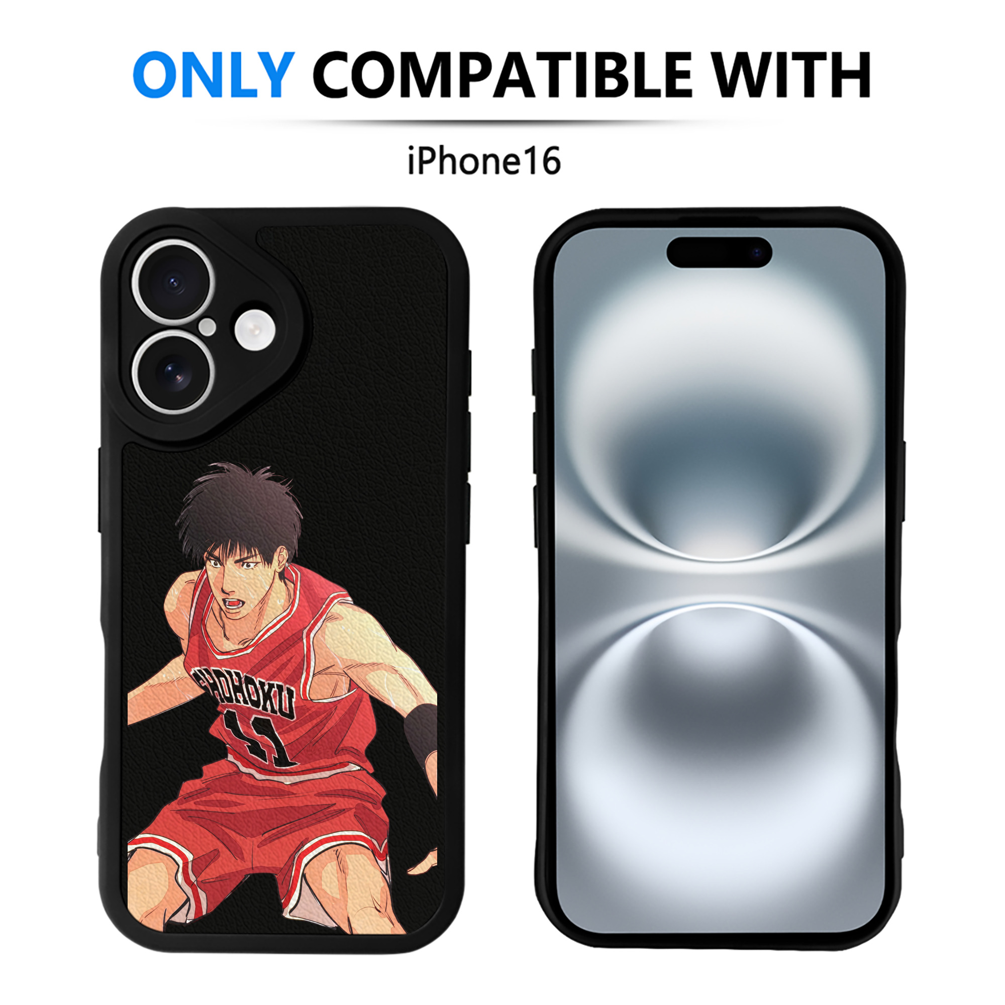 （画像用） SLAM DUNK／スラムダンク 【iPhone 16シリーズ対応】シリコンスマホケース（レザー調） 材質：シリコン